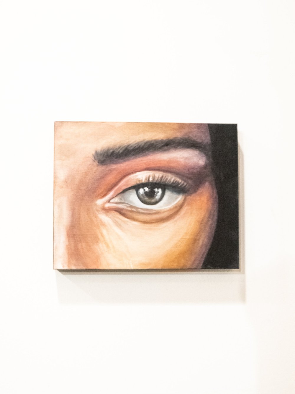 Falling into the depths of her pupils