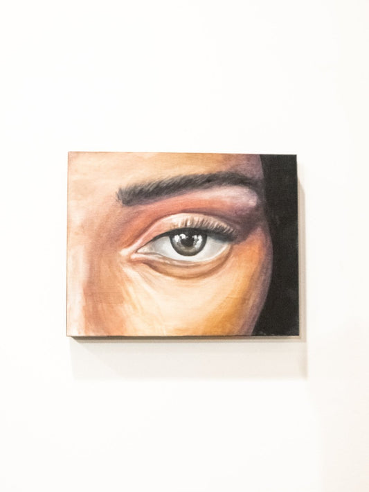 Falling into the depths of her pupils