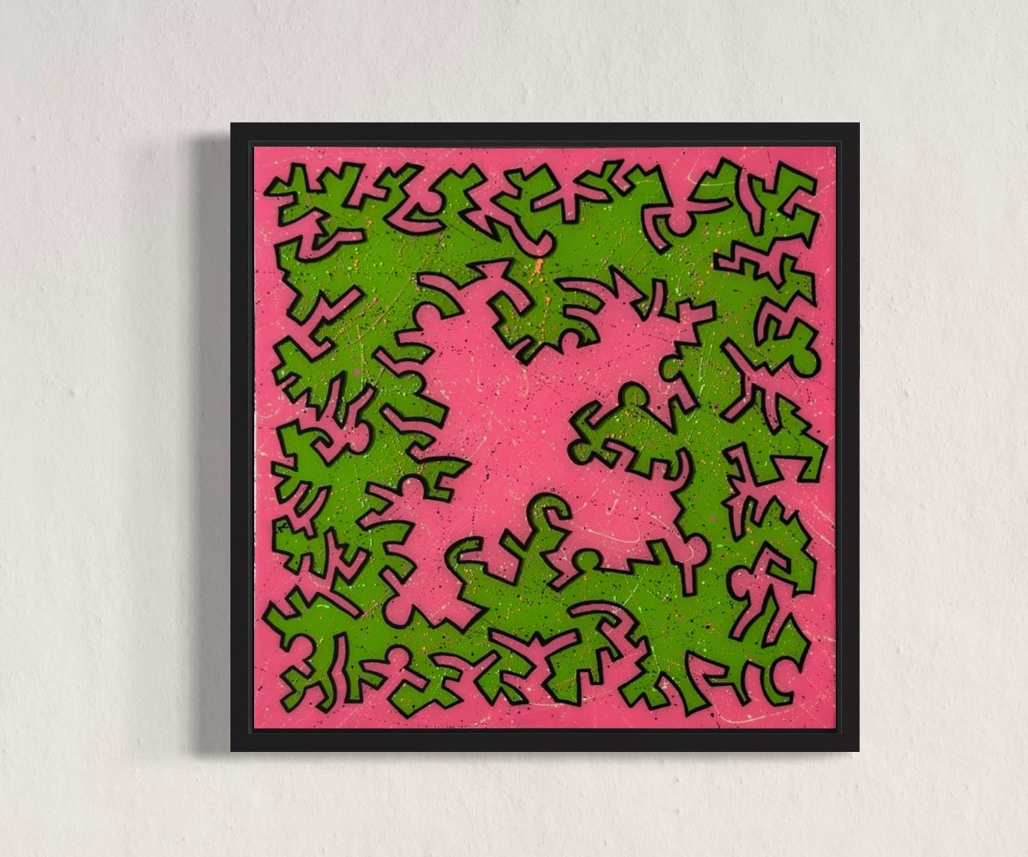 Rose et vert